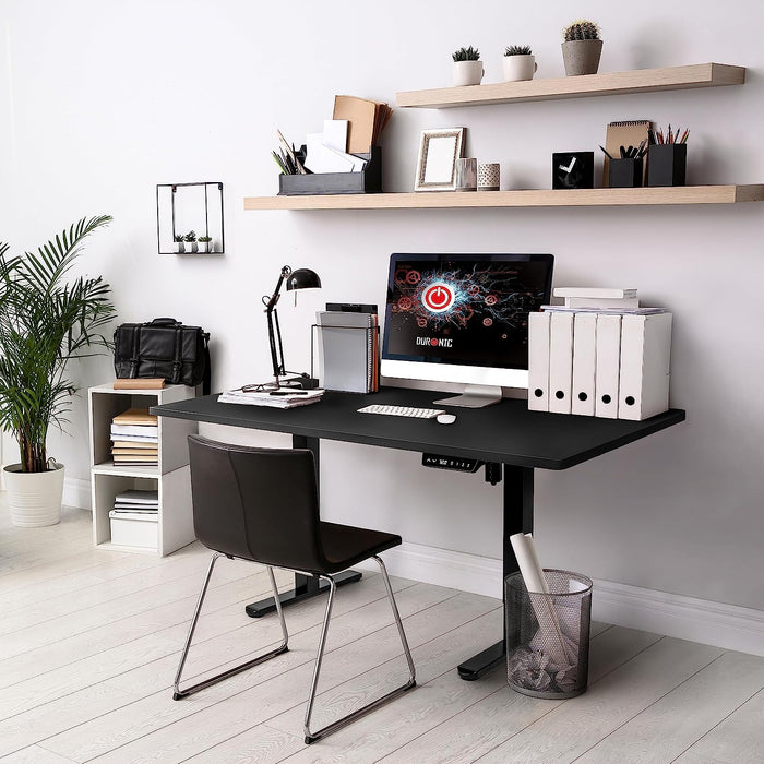 Duronic TT120 BK Tischplatte Beispiel im Home Office