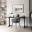 Duronic TT140 BK Tischplatte Beispiel Schreibtisch im Wohnzimmer