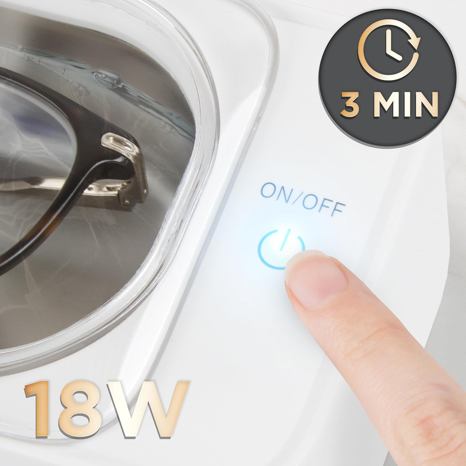 Duronic UC30 Ultraschallreinigungsgerät Leistung Timer