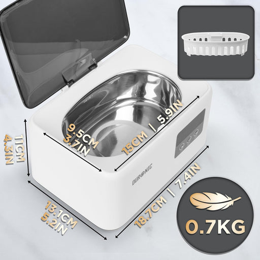Duronic UC60 Ultraschallreinigungsgerät Maße Gewicht Zubehör