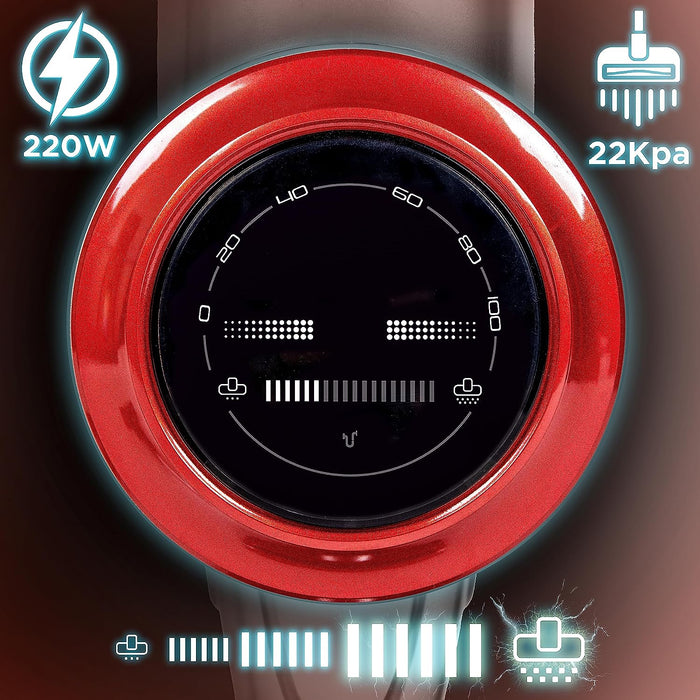 Duronic VC24 Staubsauger Leistung Saugkraft Modus Am Display angezeigt