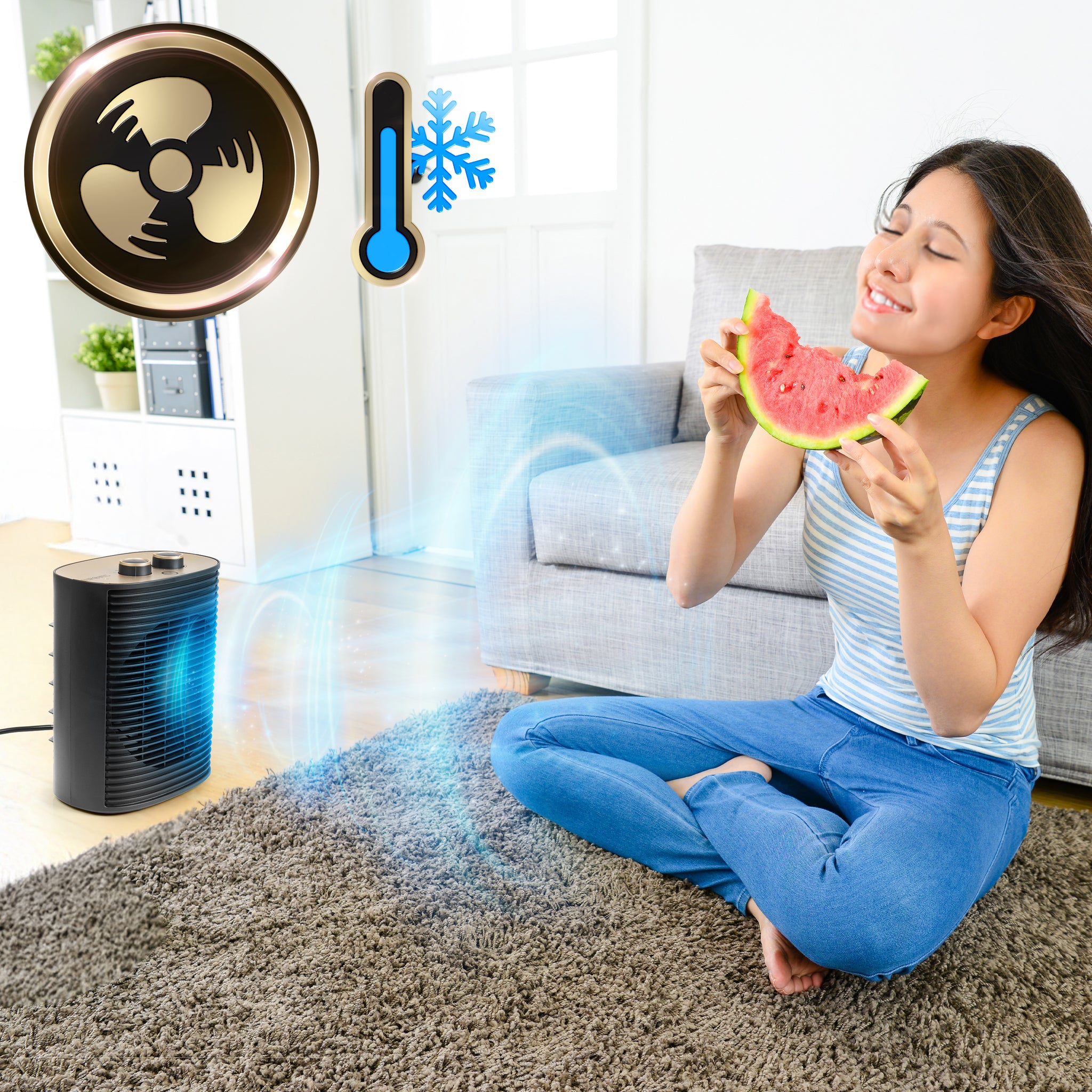 HV32 BK Heizlüfter Kaltfunktion Ventilator