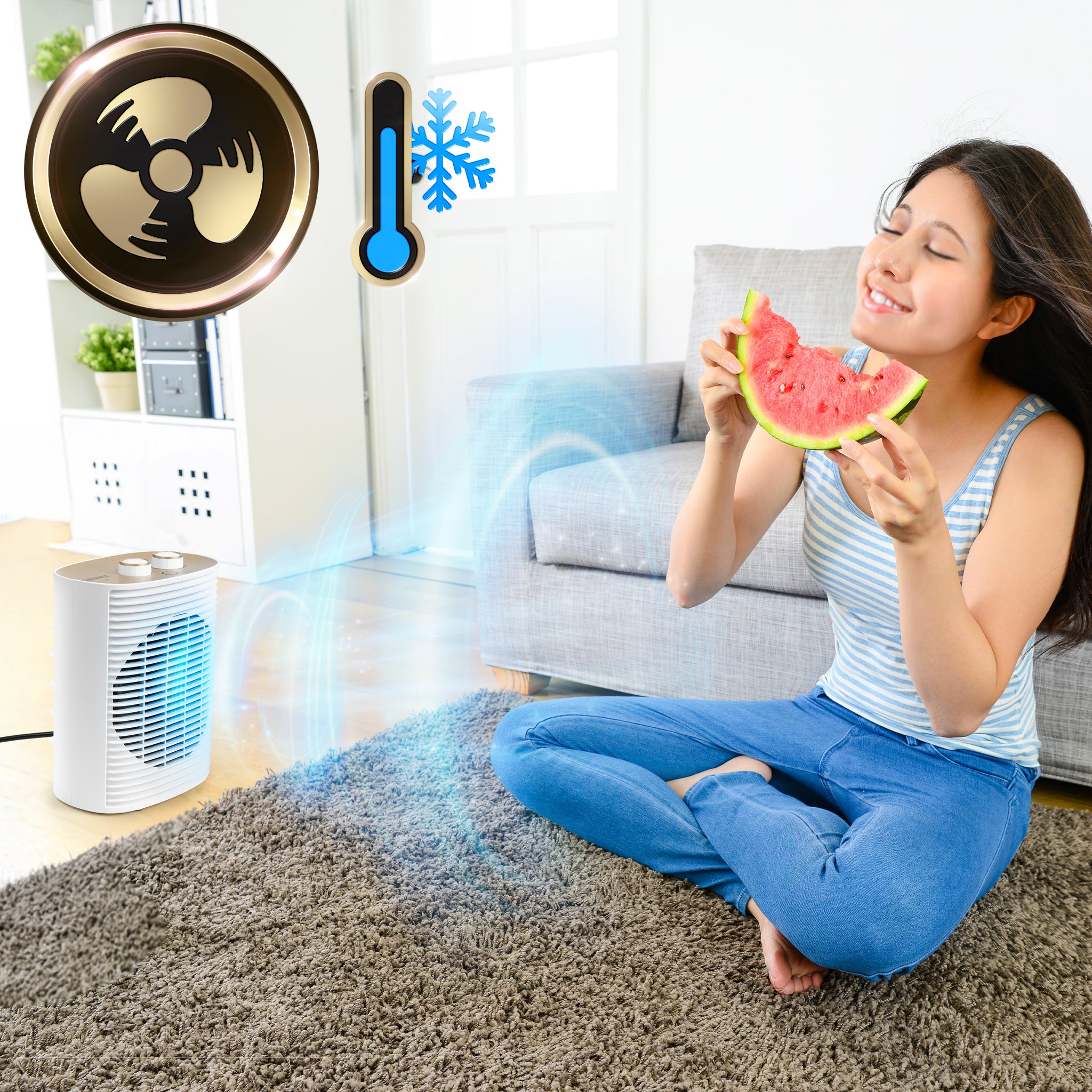 HV32 WE Heizlüfter Kaltfunktion Ventilator