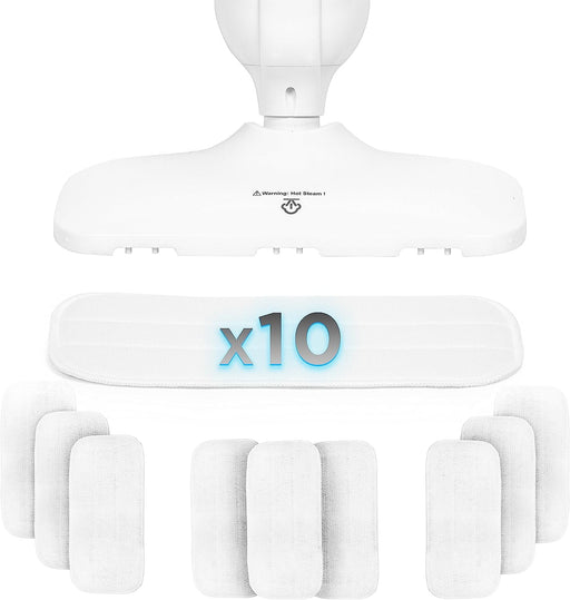 Duronic STM-SP 10er Pack Ersatz Wischmopp – Mikrofaser Wischbezüge für Duronic STM11 Dampfreiniger – Waschbar & wiederverwendbar – Ersatzpads für effiziente Bodenreinigung