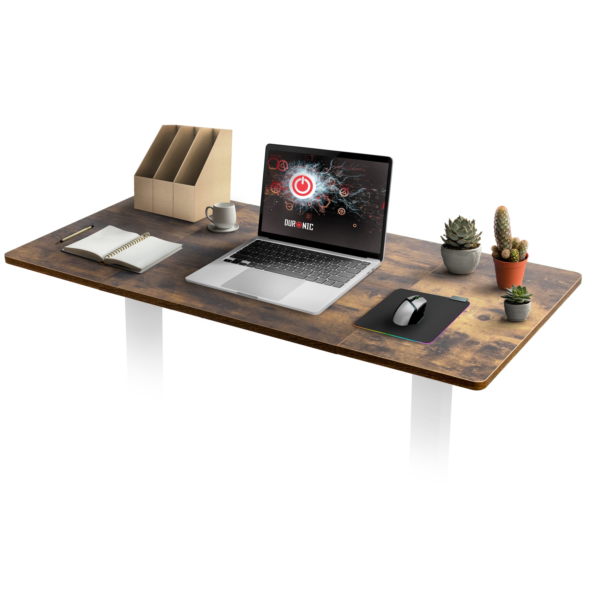 Duronic TT120 AO Tischplatte | Schreibtischplatte 120 x 60 x 1,9 cm | Table Top für individuellen Tisch | Ideal für höhenverstellbare Workstation | Sitz-Steh Schreibtisch für Home-Office und Büro