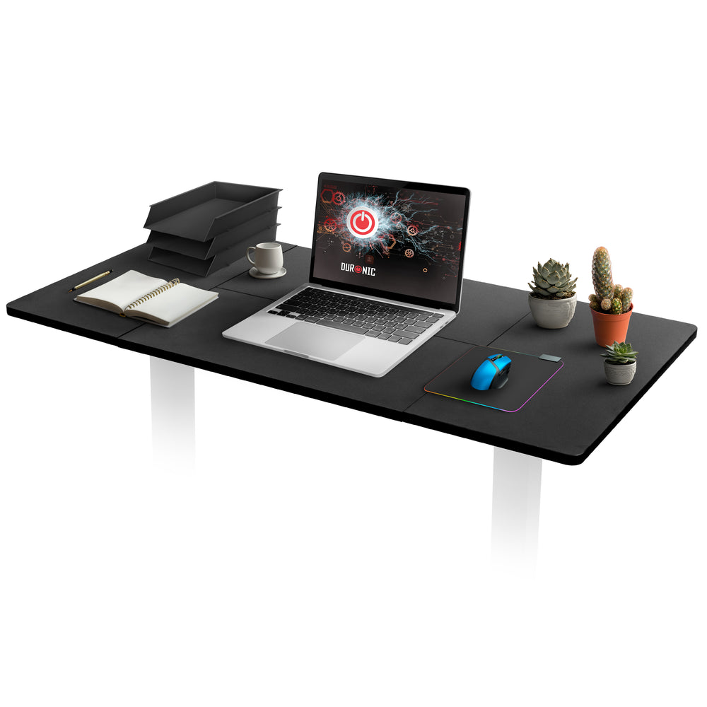 Duronic TT160 BK Tischplatte | Schreibtischplatte 160 x 60 x 1,9 cm | Table Top für individuellen Tisch | Ideal für höhenverstellbare Workstation | Sitz-Steh Schreibtisch für Home-Office und Büro