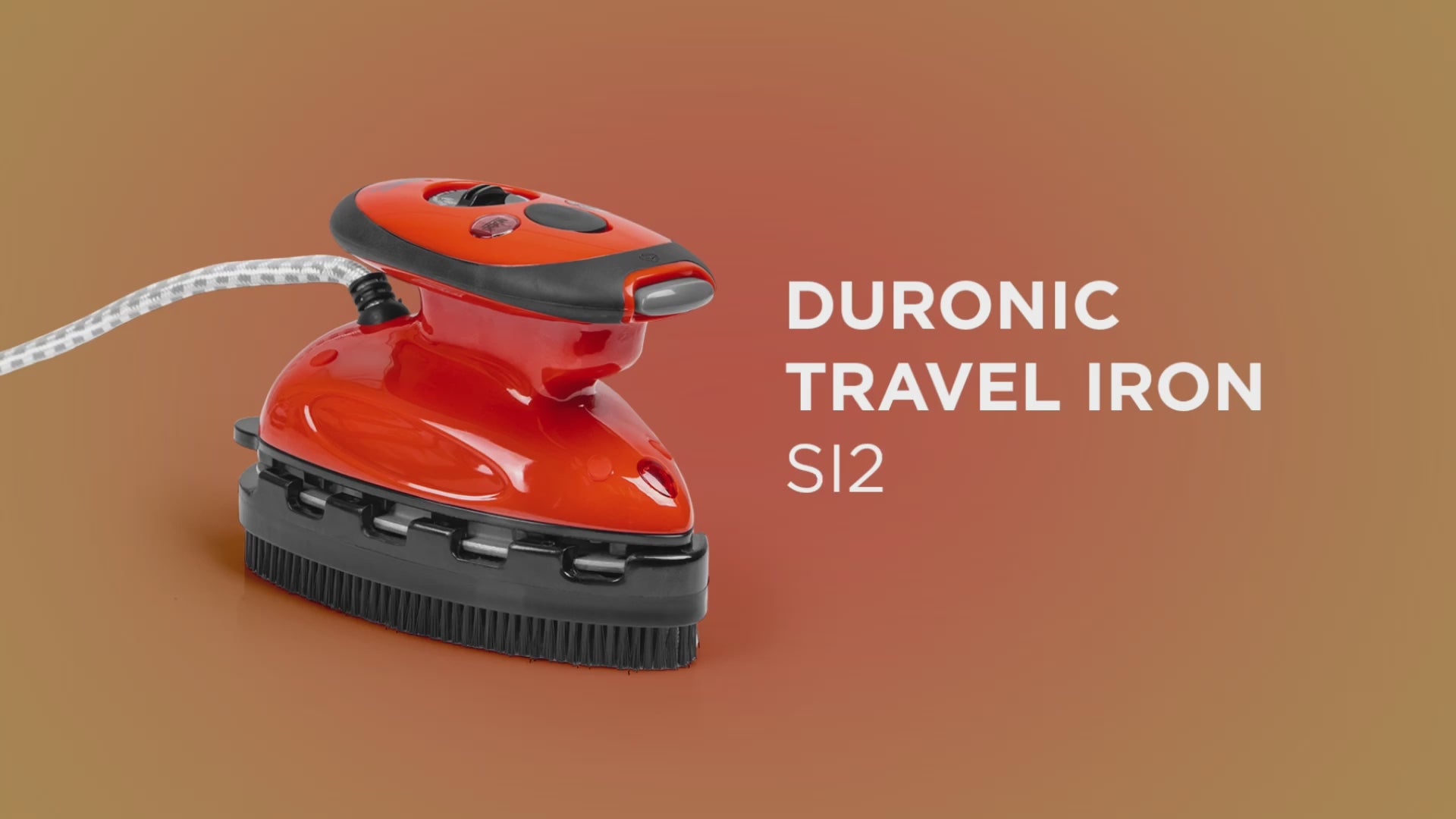 Duronic SI2 WE Mini Reisebügeleisen, 375W Mini Bügeleisen, Dampfbügeleisen 50ml Wassertank, kleines Reisebügeleisen dampf, Handbügeleisen Keramikfläche, für Kleidung nähen, travel iron weiß