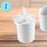Duronic P8YM2 Joghurtbecher - Ersatzbecher für Duronic Joghurtbereiter - Fassungsvermögen 125 ml - 8 Keramikbecher mit Deckel - Passend zu Duronic YM1 und YM2 Joghurtmaschinen - Weiß