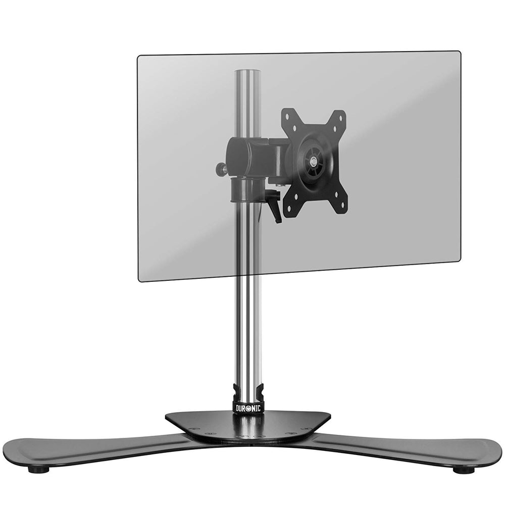 Duronic DM751 Monitorhalterung - Stahl-Standfuß für Monitor bis 24 Zoll - Für Bildschirm bis 8 kg geeignet - Neigungswinkel (-) 15° - LCD OLED Display um 360° drehbar - Höhenverstellbar