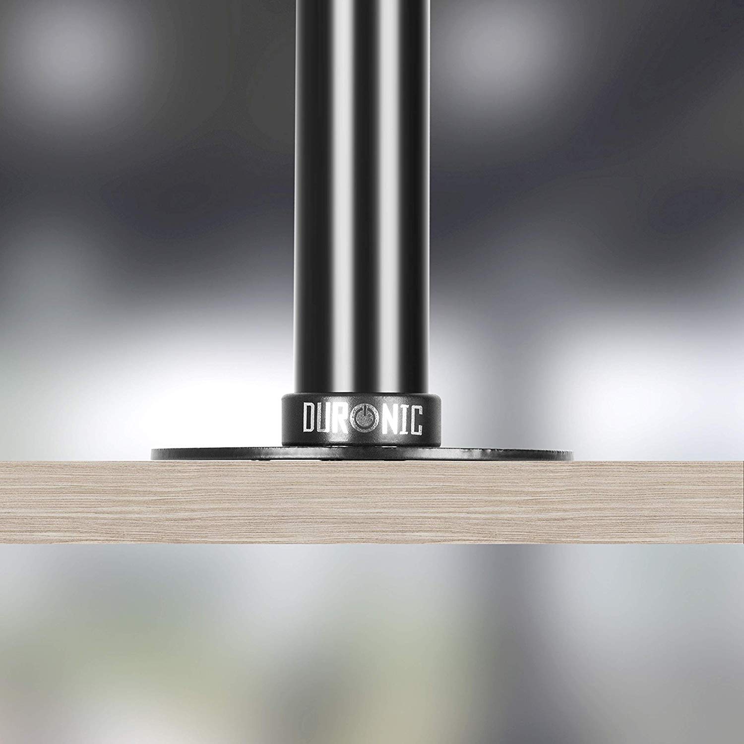 Duronic DM-GR-01 BK Grommet | Befestigungsplatte für Monitorhalterungen | Verbindungsstück für Montage durch Tischplatte | Zubehör für Duronic Monitorarme der Serien DM15, DM25, DM35, DM45 und DM75