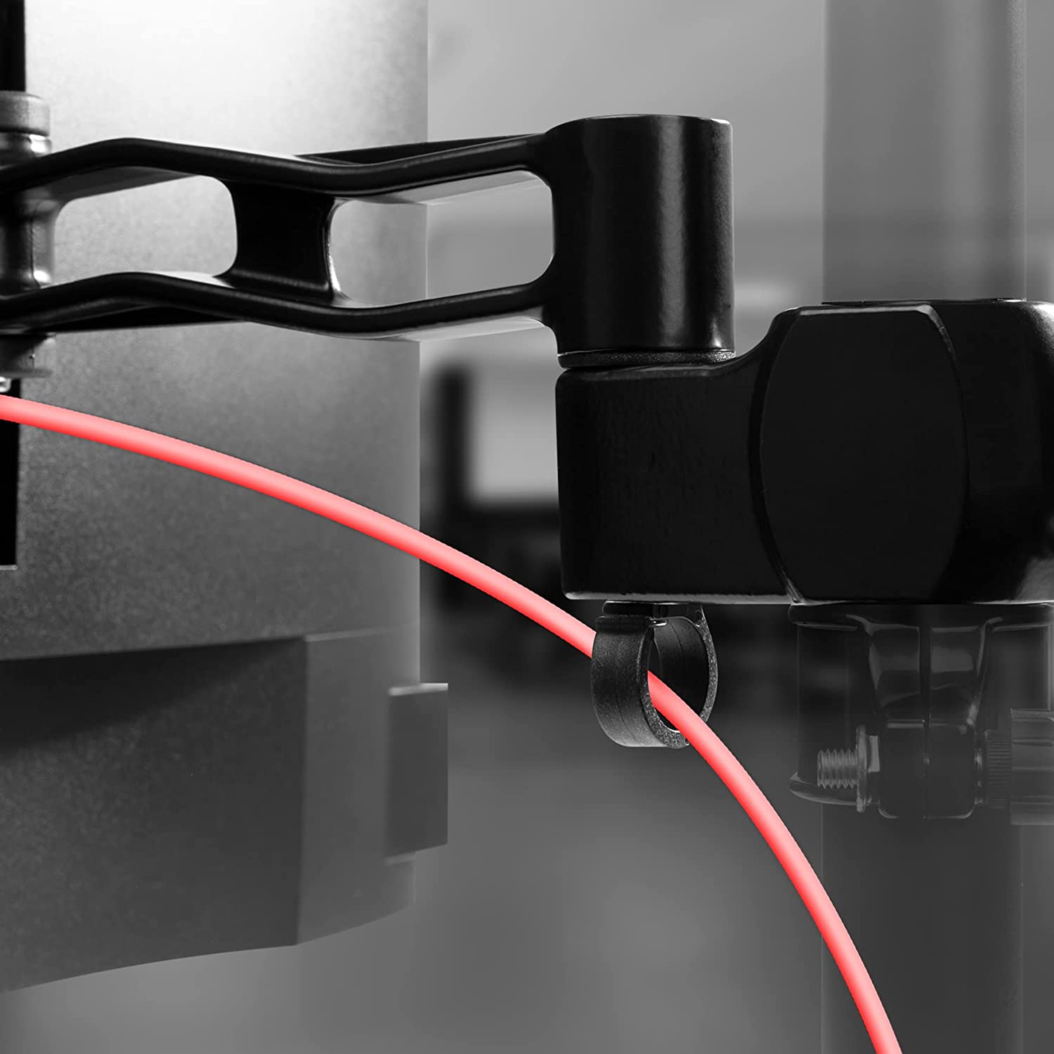 Duronic DM35P2 Monitorarme | 2 Monitorhalterungen für Monitorständer | Aluminium | VESA 75/100 | Zusatzarme für DM35-Serie | Einzelteil für alle Duronic Stangen | Monitorhalter für 2 Displays