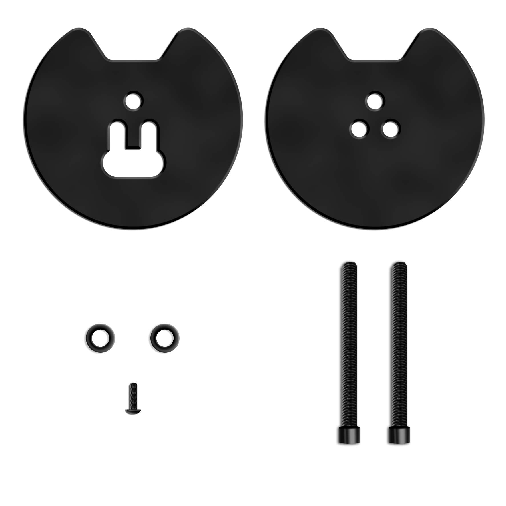 Duronic DM-GR-01 BK Grommet | Befestigungsplatte für Monitorhalterungen | Verbindungsstück für Montage durch Tischplatte | Zubehör für Duronic Monitorarme der Serien DM15, DM25, DM35, DM45 und DM75