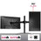 Duronic DM25D2 Monitor-Standfuß/Monitor-Erhöhung/Monitorhalterung/Tischständer für Zwei LCD und LED Bildschirme oder Fernsehgeräte