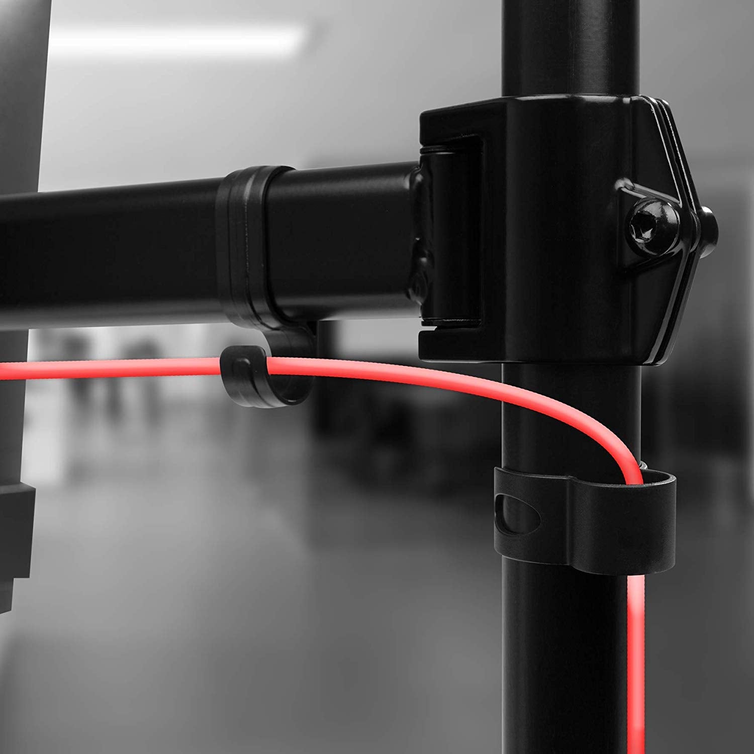 Duronic DM253 Monitor-Halterung 3 Monitore für 13-27 Zoll Flach & Curved Bildschirm-Halterung 8kg, Monitor Tischhalterung Höhenverstellbar Neigbar Schwenkbar Drehbar, Vesa halterung, Monitor-Arm