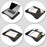 Duronic DML432 Laptopständer | Ergonomischer Laptop Tisch mit Kissen | Laptop Halterung mit Schaumstoffkissenstütze |Große Plattform mit integriertem Griff | Ideal für Bett, Sofa, Auto