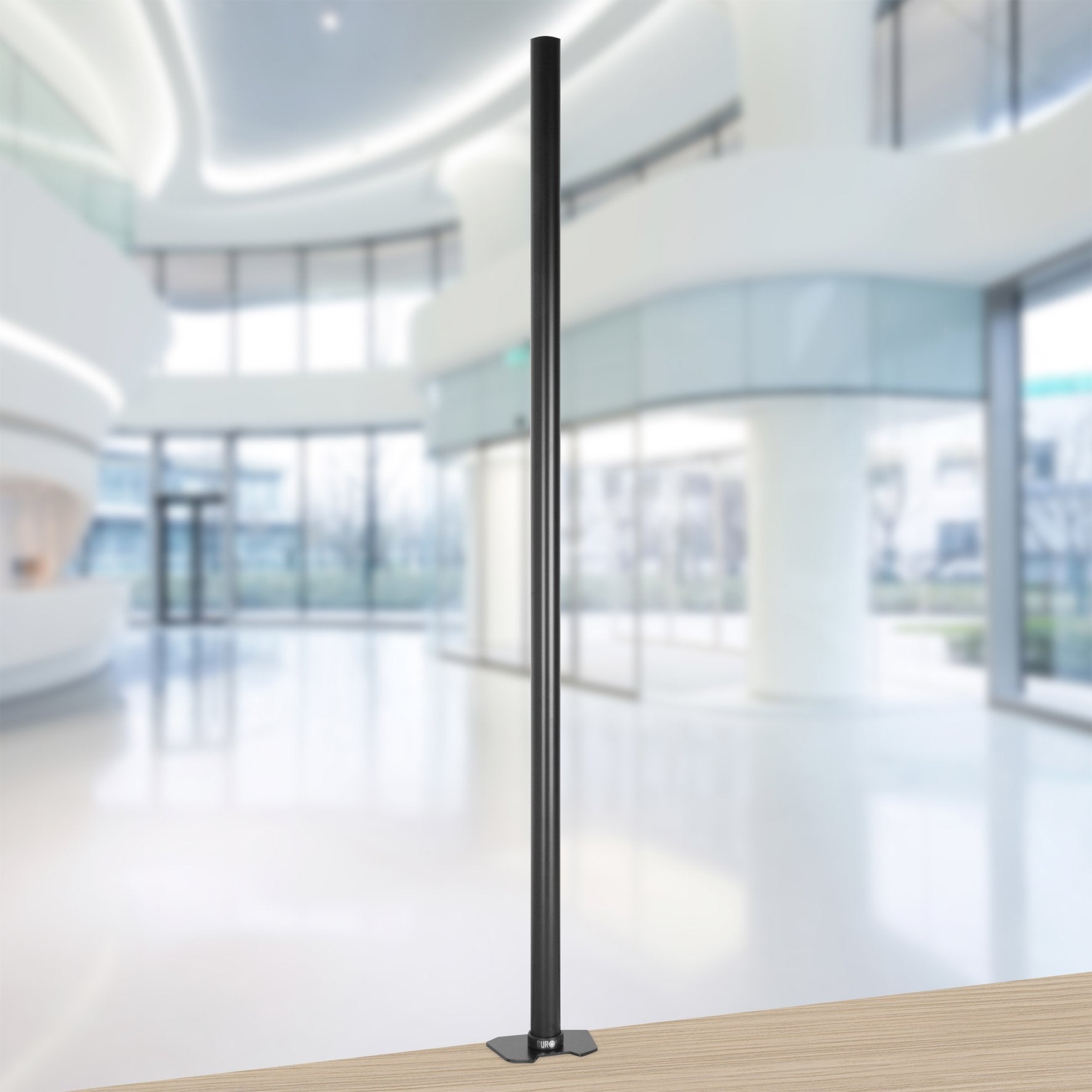 Duronic DM45POLE 105 cm Stange | Erweiterung für Monitorhalterung | Große Tischklemme mit drei Klemmen | Kompatibel mit Tischhalterung von Duronic | Hohe Flexibilität in Monitorhöhe | Verlängerung