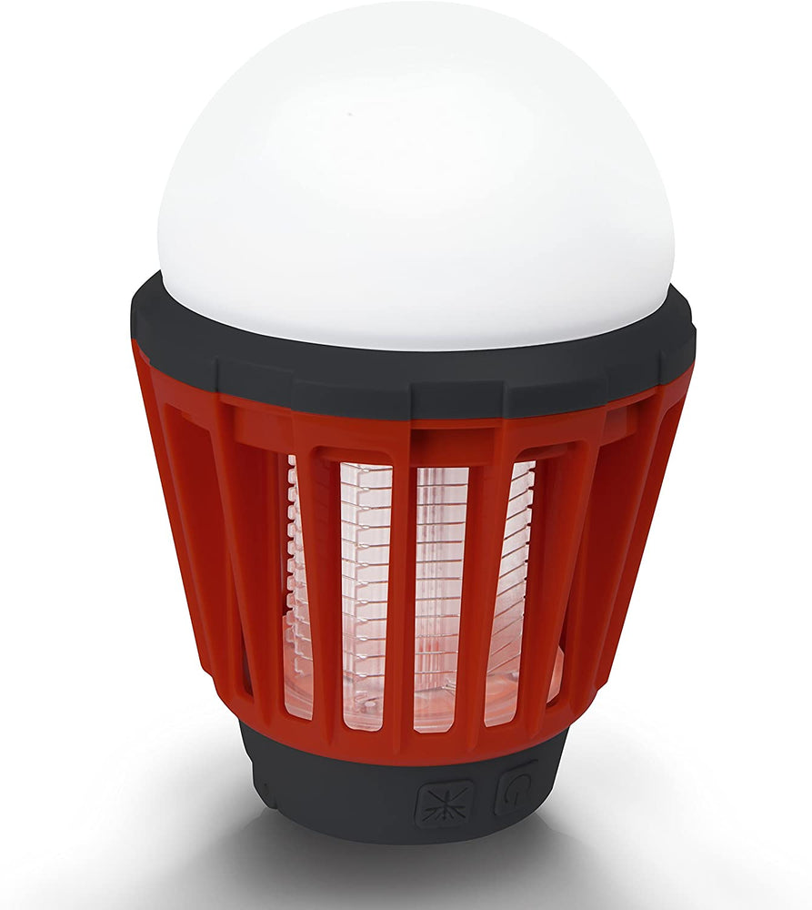 Duronic FKUSB Fliegenfalle - UV Licht Insektenfalle für Mücken und Mosquitos - Akkubetriebene LED Campinglampe - Lampe und Insektenvernichter - Aufladen über USB - 3 Leuchteinstellungen - Wasserdicht