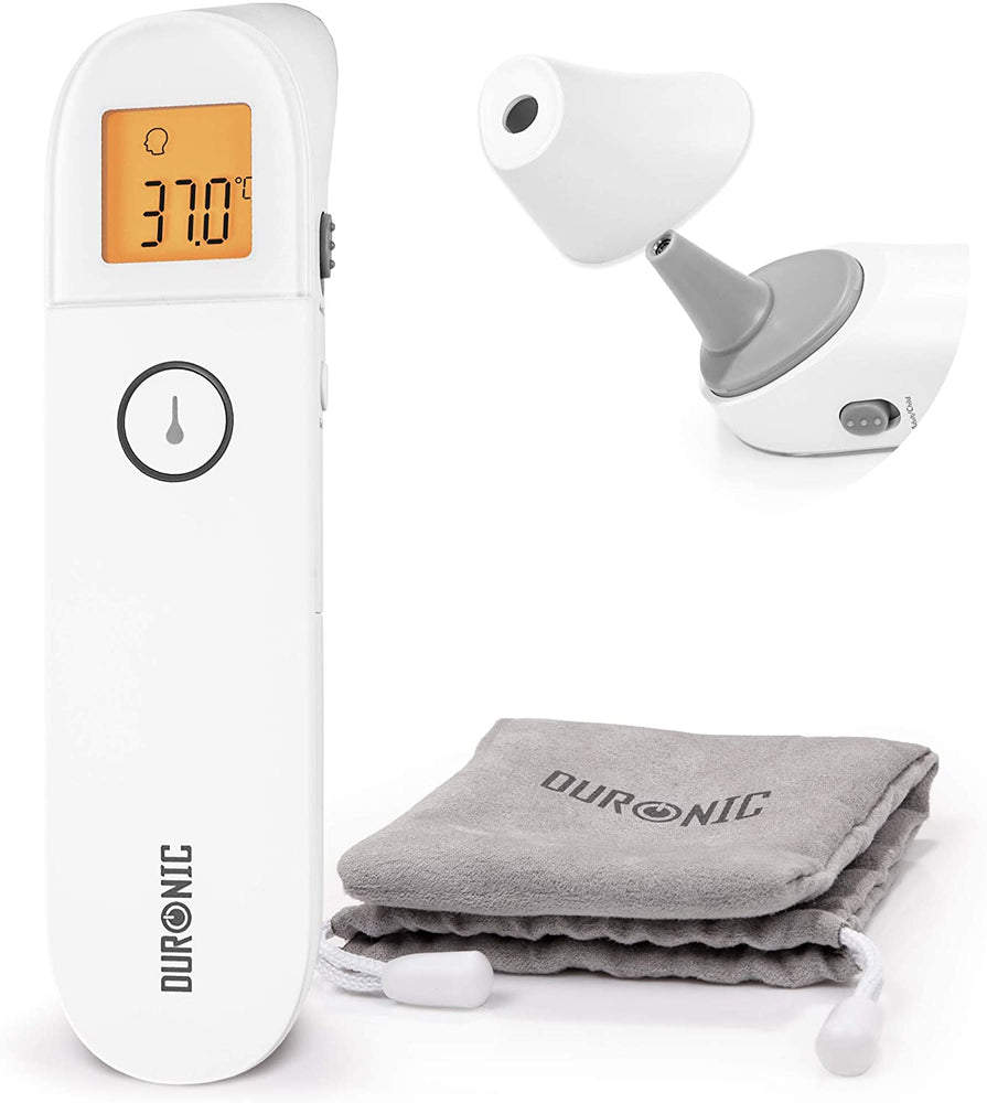 Duronic IRT3W 3 in 1 Infrarot-Thermometer | Strinthermometer kontaktlos | Digitale Fiebermessung | Für Babys, Kinder, Erwachsene und Gegenstände | Einfache Bedienung und genaues Ergebnis
