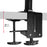 Duronic DM453VX1 Monitorhalterung / Tischhalterung / Monitorständer für 3 oder 4 LCD / LED Computer Bildschirme / Fernsehgeräte mit Neig, Schwenk und Rotierfunktion