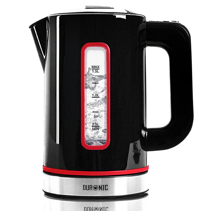 Duronic EK30 Wasserkocher 3000 Watt / Wasserkessel mit einstellbarer Temperatur und Thermostat - 40 ° / 60 ° / 80 ° / 100 ° C - 1,5 Liter Fassungsver