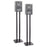 Duronic SPS1022 - 80 Twin Lautsprecherständer Schwarze Metall Basis / 80 cm Höhe/geeignet für Lautsprecher - Hi-Fi und Heimkinoanlagen