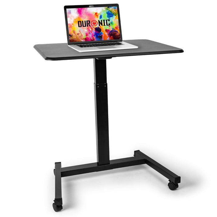 Duronic WPS47 Sitz-Steh-Schreibtisch | Ergonomischer Schreibtisch | 80x60cm Plattform | 30 kg Kapazität | Höheneinstellbar Mehrzweck- Schreibtisch für Erwachsene & Kinder | Beamerwagen