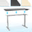 Duronic TM23 GY Schreibtisch Tischgestell | Elektrisch höhenverstellbar bis 125 cm | Gestell für Tischplatten bis 180 cm | Tischbein stufenlos 2 Motoren | 4 Memory Slots | Computertisch Home Office