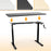 Duronic TM00 BK Schreibtisch Tischgestell | Manuell höhenverstellbar bis 116 cm | Gestell für Tischplatten bis 160 cm | Tischbein stufenlos einstellbar mit Handkurbel | Computertisch Home Office