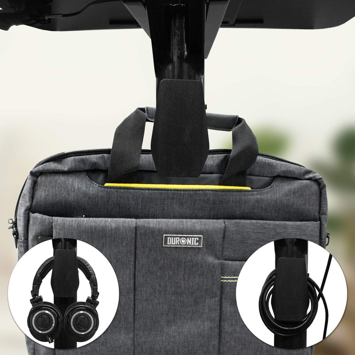 Duronic WPS37 Beamer und Projektorwagen für Video-Projektoren - Beamertisch mit Rädern - Ergonomischer Laptoptisch mit Tablet Halterung - Höhenverstellbar bis 10 kg Kapazität