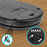 Duronic KS5000 BK/CR Küchenwaage | 5 kg Digitalwaage oval mit 2 L abnehmbarer Schüssel | 1 g grammgenau Präzision-Feinwaage | Haushaltswaage mit Tara-Funktion | Digitale Waage mit Hold-Funktion