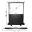Duronic FPS60 Leinwand | 60 Zoll mobile Kofferleinwand mit 122 cm x 91 cm | 4:3 Heimkino mit 4K Full HD 3D | Projektionsleinwand für Beamer | Gain 1.0 | Beamerleinwand für Büro und Präsentationen