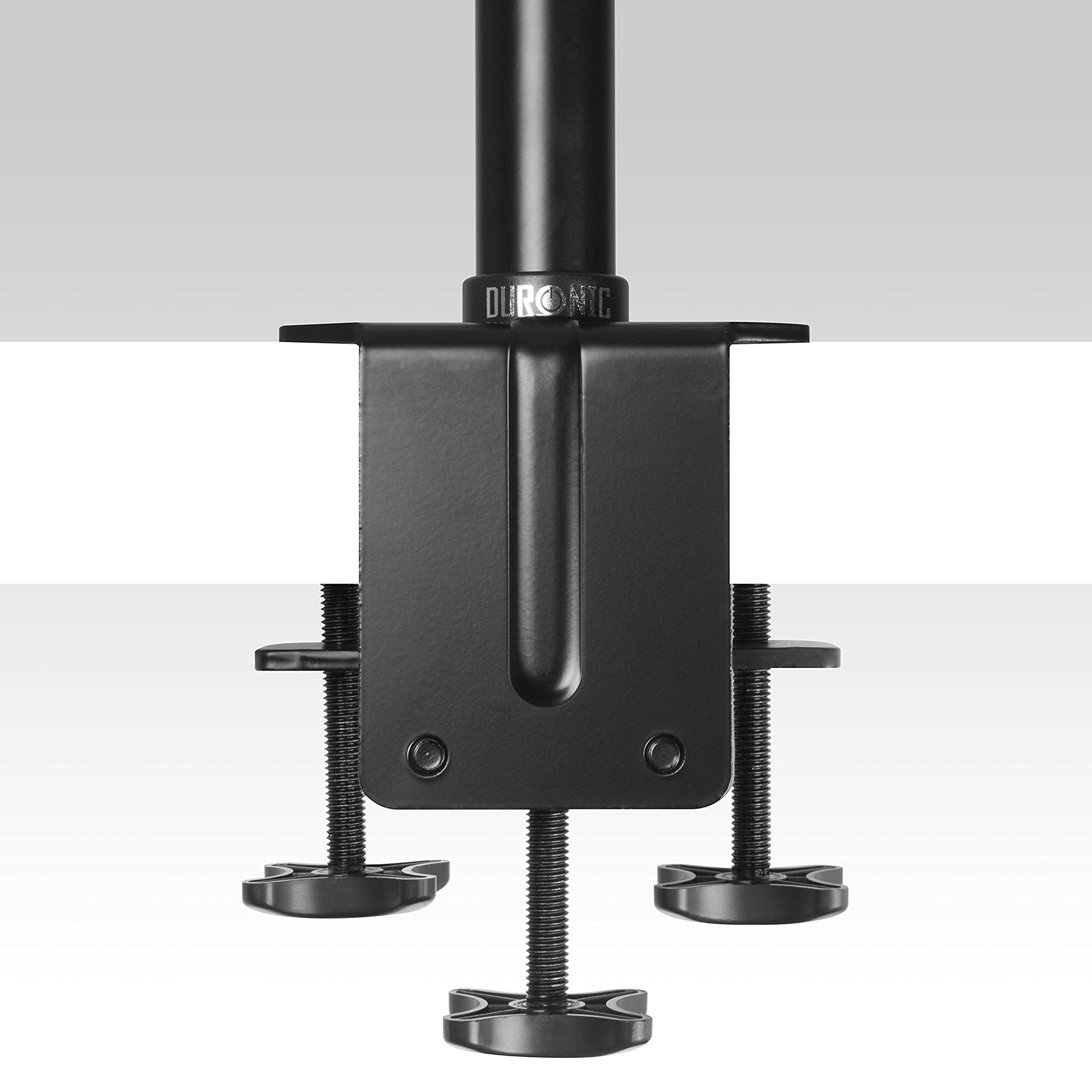 Duronic DM45POLE 105 cm Stange | Erweiterung für Monitorhalterung | Große Tischklemme mit drei Klemmen | Kompatibel mit Tischhalterung von Duronic | Hohe Flexibilität in Monitorhöhe | Verlängerung