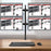 Duronic DM254 Monitorhalterung / Tischhalterung / Bildschirmhalterung / Monitorständer für Vier LCD/LED Computer Bildschirme / Fernsehgeräte mit Neig und Rotierfunktion