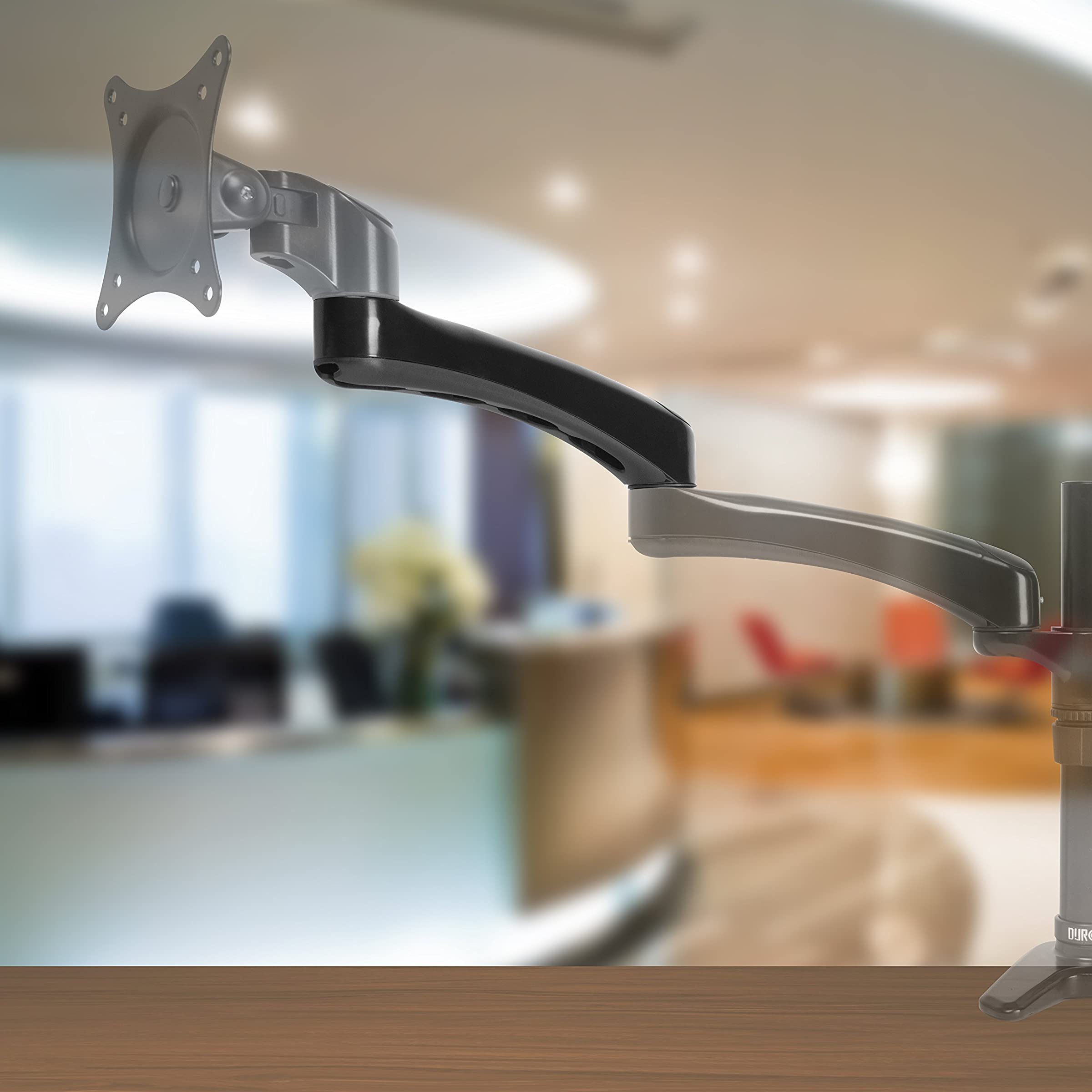 Duronic DM45/55ARM SINGLE | Zusatzarm aus Aluminium | 26cm Erweiterung | Zusätzlicher Monitorarm für Monitorhalterungen | 180° schwenkbar | Passend für DM45 und DM55 Halterungen
