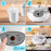 Duronic YM2 Joghurtmaschine - Joghurtbereiter mit 8 Keramikbechern und Deckel - 1000 ml Joghurt in 125 ml Portionen - Digitales Display - 24 Stunden Zeitschaltuhr - 20 Watt - Wärmefunktion mit 38°C