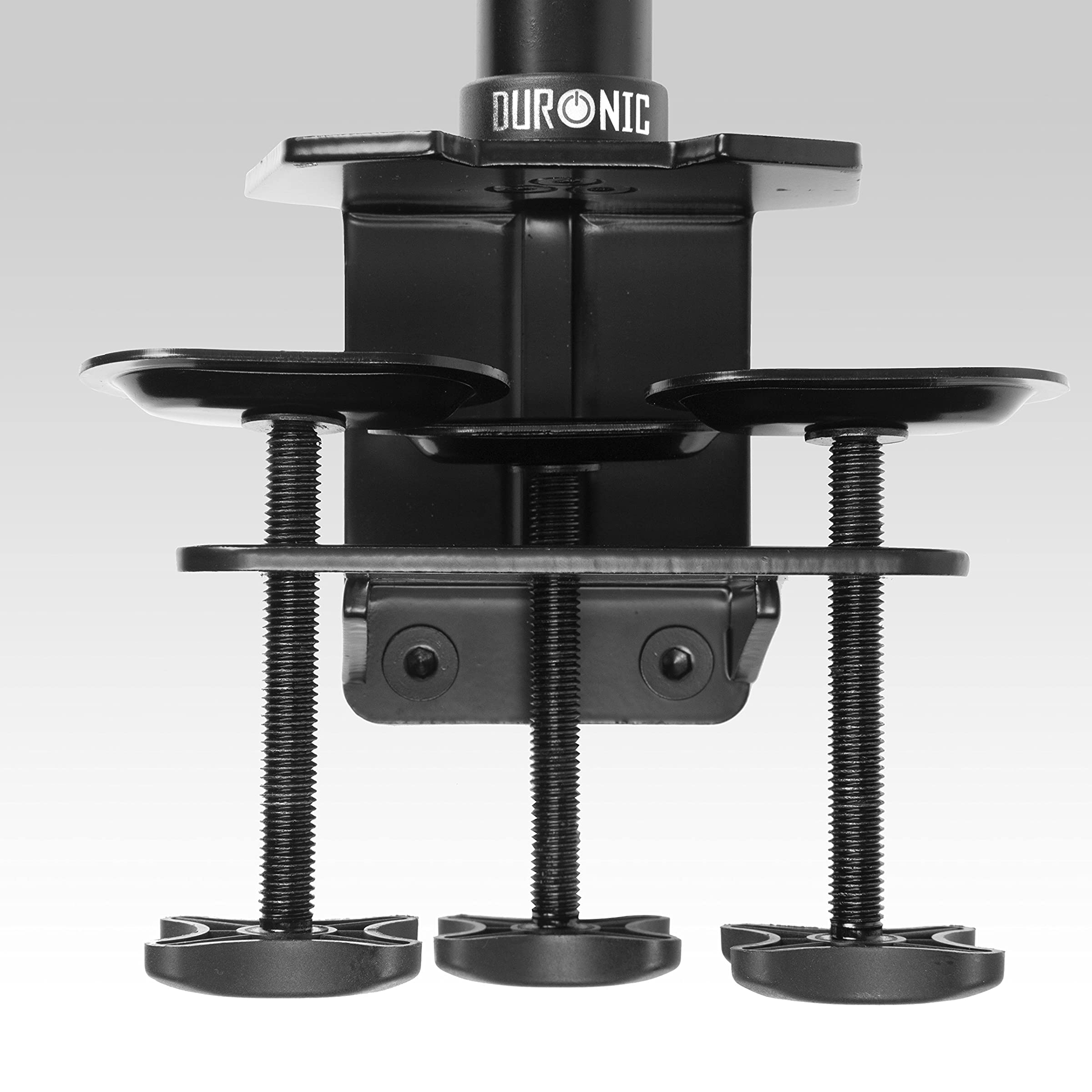 Duronic DM45POLE 105 cm Stange | Erweiterung für Monitorhalterung | Große Tischklemme mit drei Klemmen | Kompatibel mit Tischhalterung von Duronic | Hohe Flexibilität in Monitorhöhe | Verlängerung