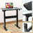 Duronic TM04F Höhenverstellbarer Schreibtisch | 71x56cm Plattform | Einstellbare Höhe 72-114cm | 15kg Kapazität | Sitz-Steh-Schreibtisch für zuhause und Büro | Ergonomischer Merzweckschreibtisch