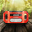 Duronic Apex Radio - Kurbel-Radio mit Taschenlampe und Wecker - Aufladbar mit Solar, Kurbel und USB - Notfallradio mit AM/FM Empfang - 7 Stunden Musik
