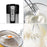 Duronic SM3 Elektrische Küchenmaschine/Standmixer/Rühr- und Knetmaschine/Teigmaschine/Mixer/Standmixer mit 4L Edelstahlschüssel, Rührhaken, Schneebesen und Knethaken, 300W