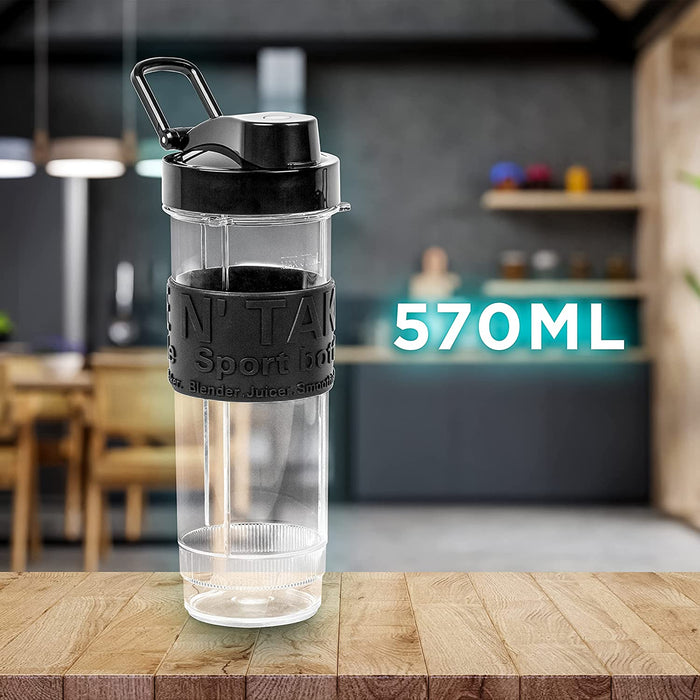 Duronic BB5 Trinkflasche für Standmixer | 570 ml Inhalt | BPA Frei | Passend zu BL510 Mixer für Smoothies und Shakes | Proteinshake, Fitness Drink, Babynahrung