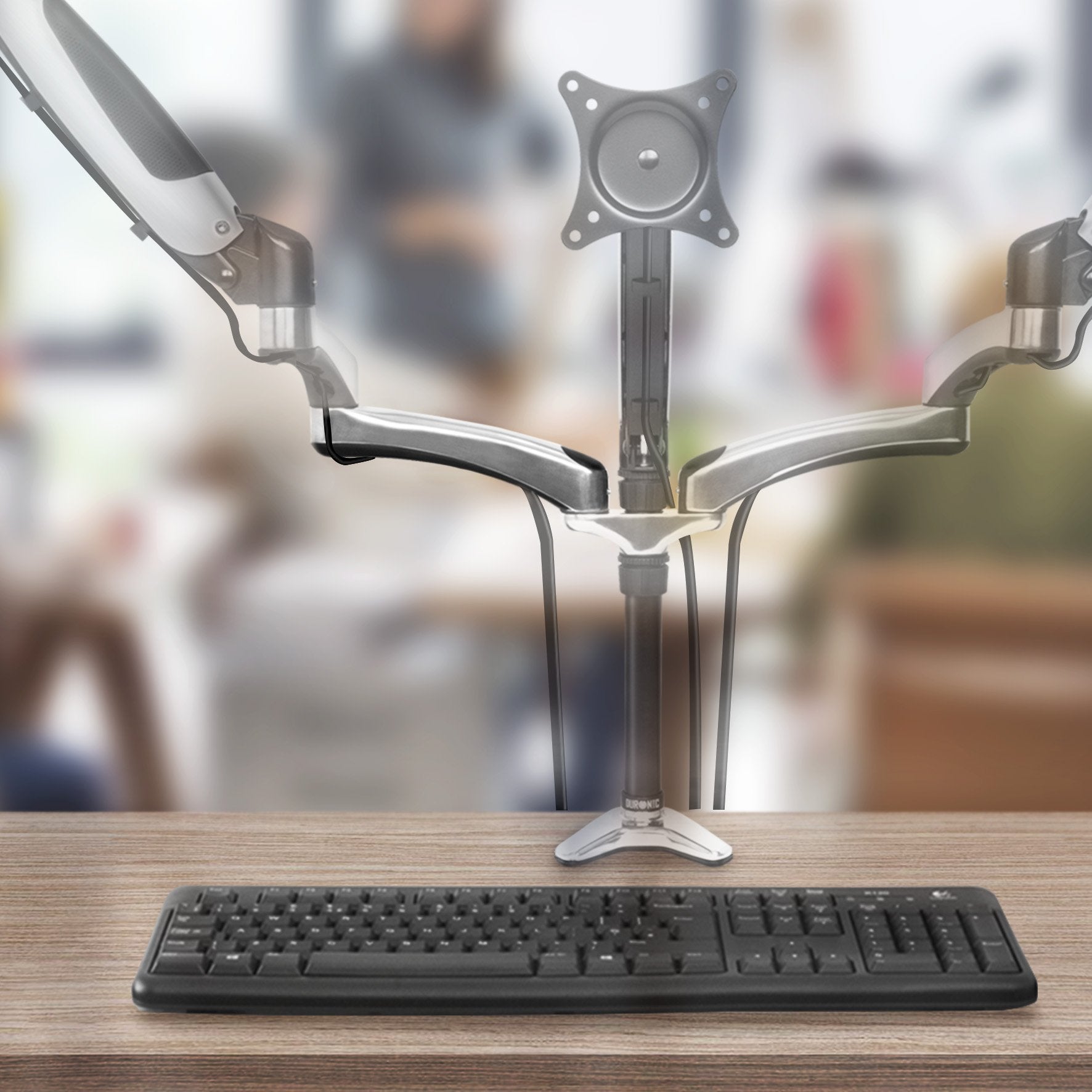 Duronic DM65ARM SINGLE PACK 1 x Zusatzarm für DM65 Monitorhalterung | Tischhalterung | Bietet zusätzliche Flexibilität beim Einstellen der Displayhöhe