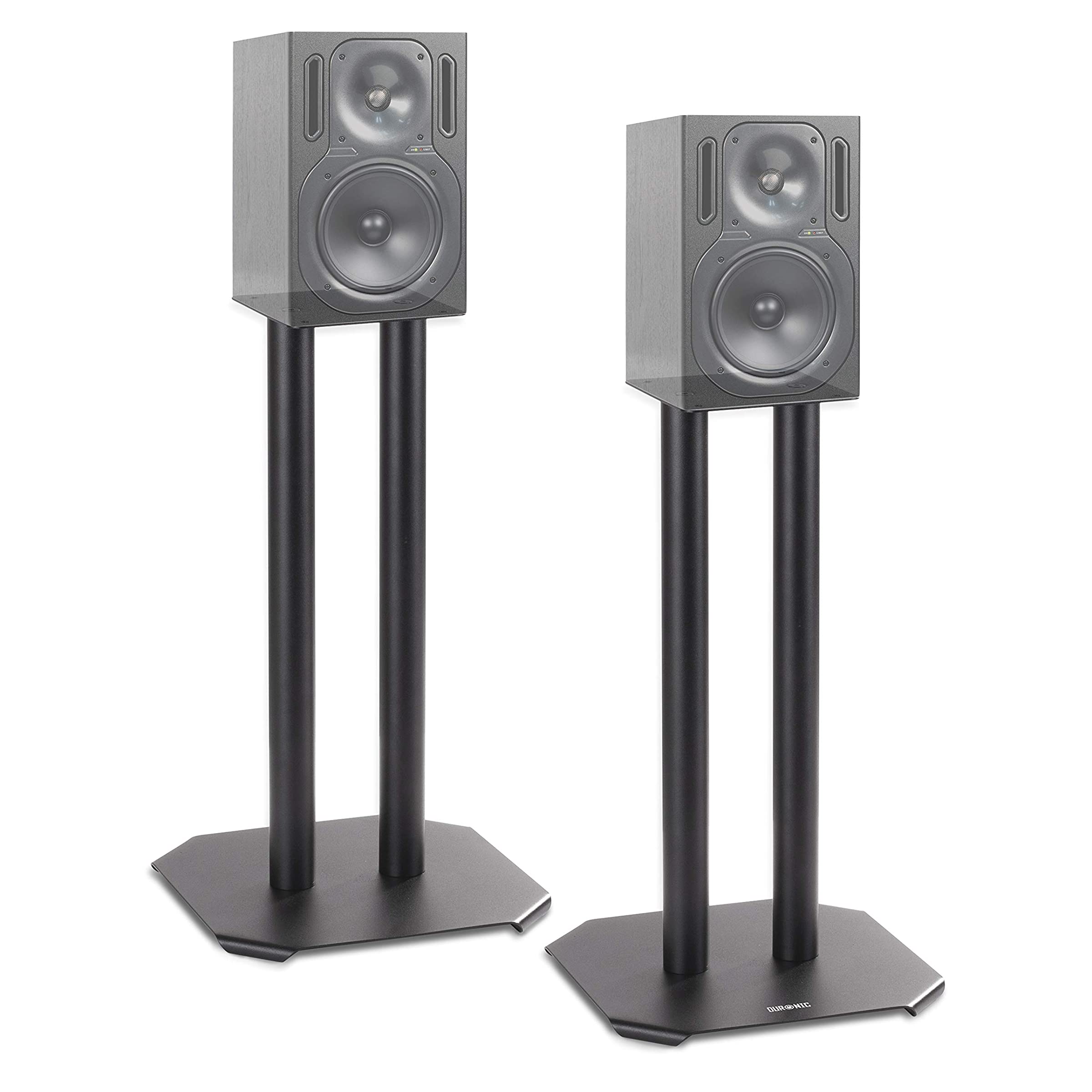 Duronic SPS1022 40 Lautsprecherständer | 40 cm hoher Ständer für Lautsprecher und Boxen bis 5 kg | 2er-Set Universal Boxenständer aus Metall | HiFi Monitor Stative | Heimkino Surround Sound