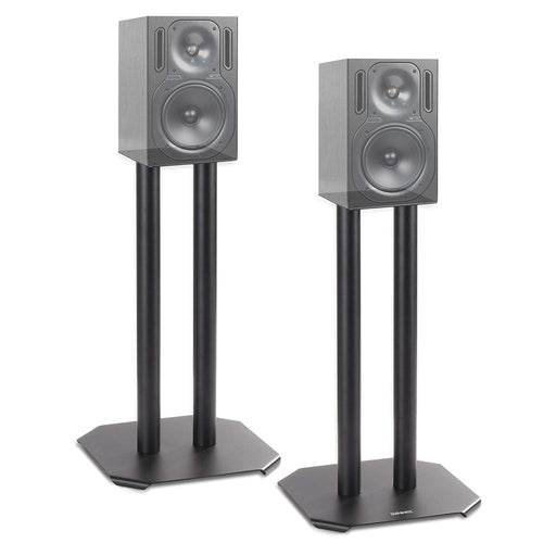 Duronic SPS1022 - 40 Twin Lautsprecherständer 40 cm Schwarze Metall Basis / 40 cm Höhe/geeignet für Lautsprecher - Hi-Fi und Heimkinoanlagen