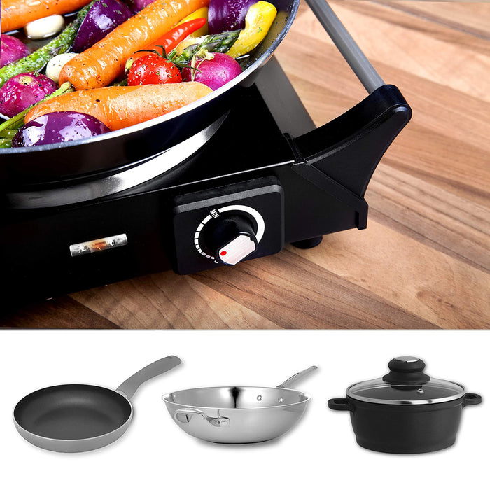 induktionskochfeld camping 1500 watt Duronic HP1BK Kochplatte / Herdplatte / Kochfeld aus Edelstahl, 1500 Watt— duronic.de