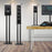 Duronic SPS1022 - 60 Twin Lautsprecherständer Schwarze Metall Basis / 60 cm Höhe/geeignet für Lautsprecher - Hi-Fi und Heimkinoanlagen