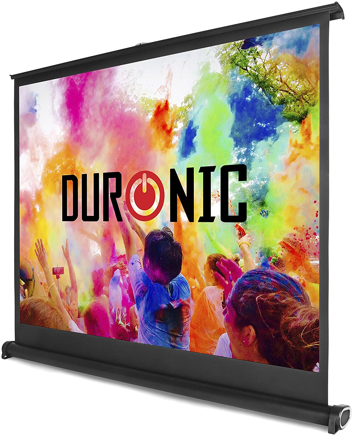 Duronic DPS50 4:3 Leinwand | 50 Zoll Mobile Beamerleinwand in Tragetasche mit 102 x 76 cm | 4:3 Heimkino mit 4K Full HD 3D | Gain 1.0 | Projektionsleinwand für Gaming, Büro, Präsentationen, Schulen