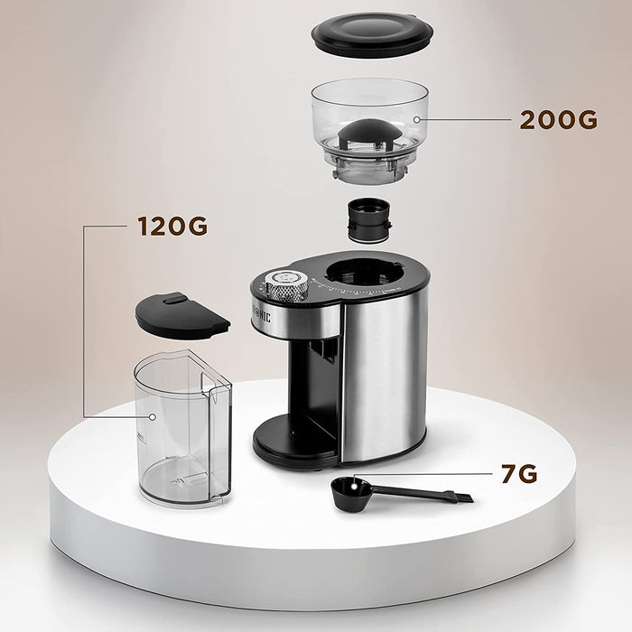 Duronic BG200 Kaffeemühle Explosionsansicht