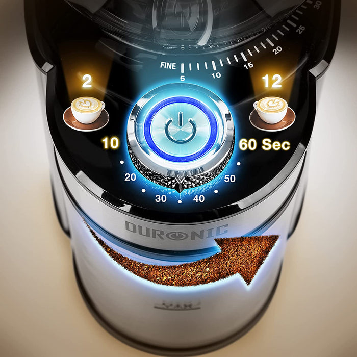 Duronic BG200 Kaffeemühle Tassenanzahl
