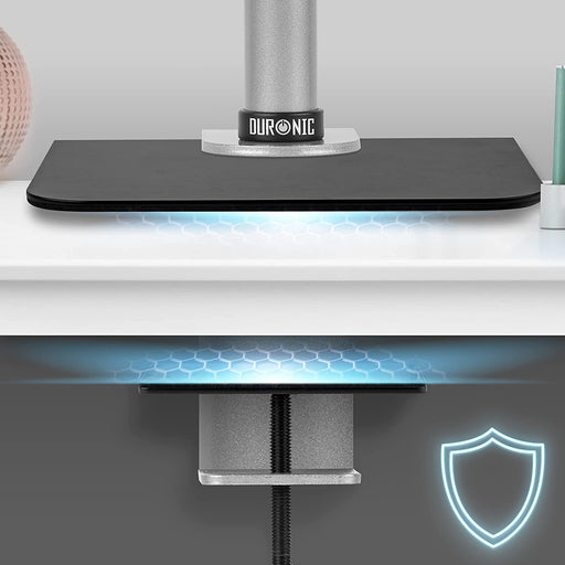 Duronic DMSC1 Tischkantenschutz für Monitorarme Schützt Tischplatten vor enormen Kräften von Monitorhalterungen