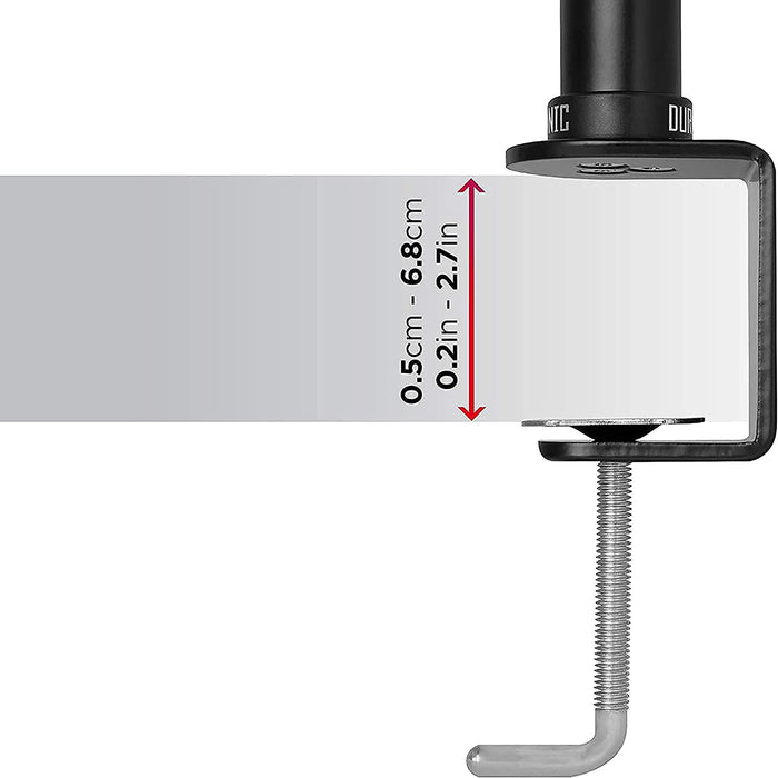 Duronic DMT100 Pole Tischklemme Maße